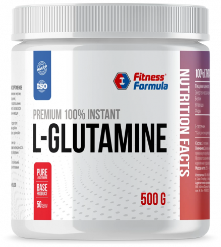 Fitness Formula 100% L-Glutamine, 500 грамм