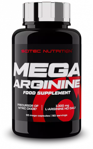 Scitec Nutrition Mega Arginine, Мега Аргинин, 90 капсул