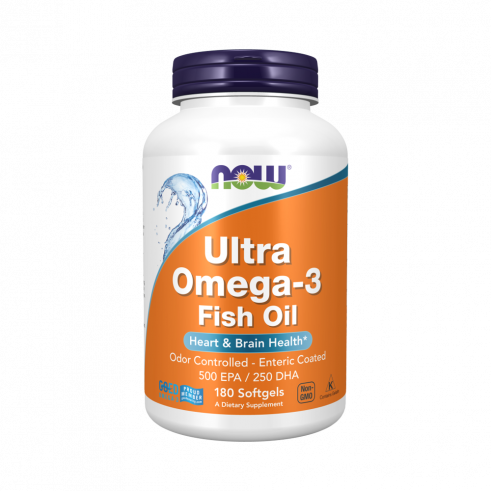 NOW Ultra Omega-3, Ультра Омега-3, 180 капсул