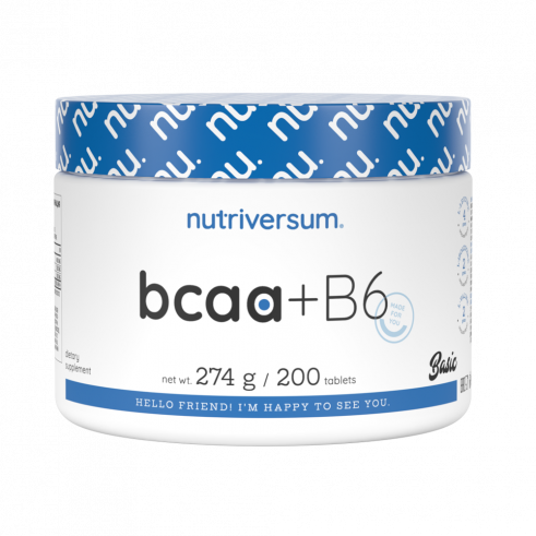 Nutriversum BCAA + B6, БЦАА + B6, 200 таблеток
