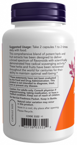 NOW Super Antioxidants, Супер Антиоксиданты, 120 капсул