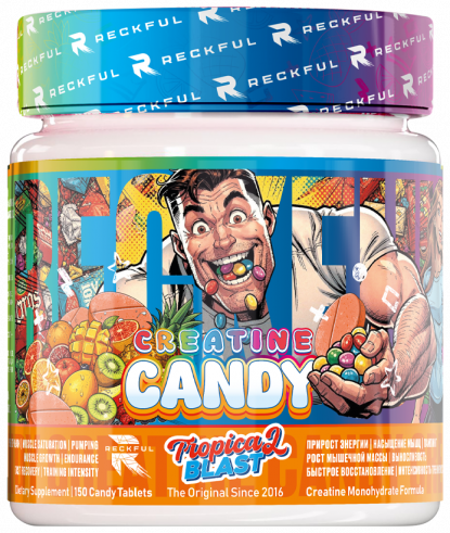 Reckful Creatine Candy, Креатин кэнди, 150 таблеток