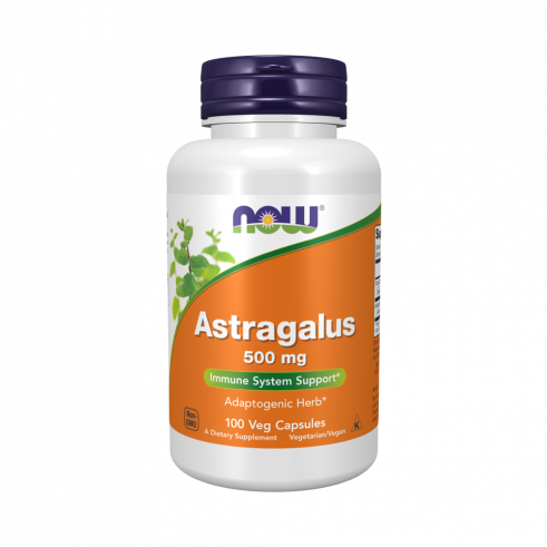 NOW Astragalus 500 mg, Астрагал 500 мг, 100 капсул