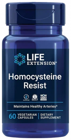 Life Extension Homocysteine resist, Гомоцистеин резист, 60 капсул