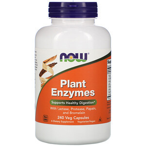 NOW Plant Enzymes, 240 капс