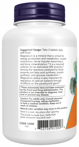 NOW Magnesium Citrate 200 mg, Магния Цитрат 200 мг, 100 таблеток