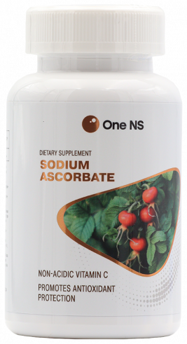 One NS Sodium ascorbate, Аскорбат натрия 900 мг, 60 капсул