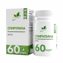 Natural Supp Spirulina 500 mg, Спирулина 500 мг, 60 капсул