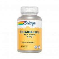 Solaray Betaine HCl with Pepsin 250 mg, 180 капсул