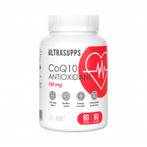 Ultrasupps CoQ10 Antioxidant 100 mg, Коэнзим Q10 Антиоксидант 100 мг, 60 капсул