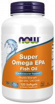 NOW Super omega EPA, Супер Омега ЭПК, 120 капсул