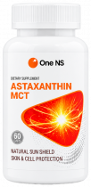 One NS Astaxanthin + МСТ, Астаксантин+ МСТ, 60 капсул